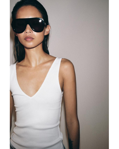 Camiseta básica tirantes blanca