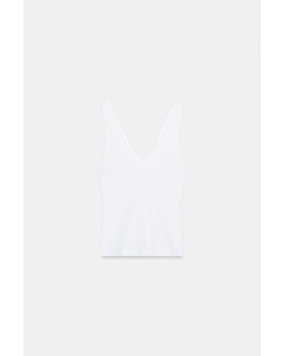 Camiseta básica tirantes blanca