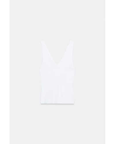 Camiseta básica tirantes blanca